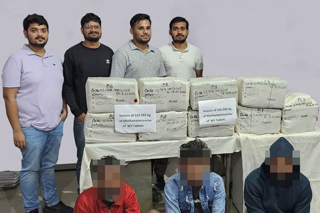 NCB ने इंफाल और गुवाहाटी जोन से 88 करोड़ रुपये की मेथमफेटामाइन गोलियों की एक बड़ी खेप जब्त की